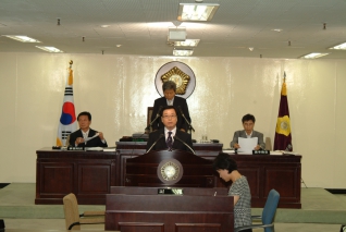 제5대 후반기 의장 당선인사 대표이미지